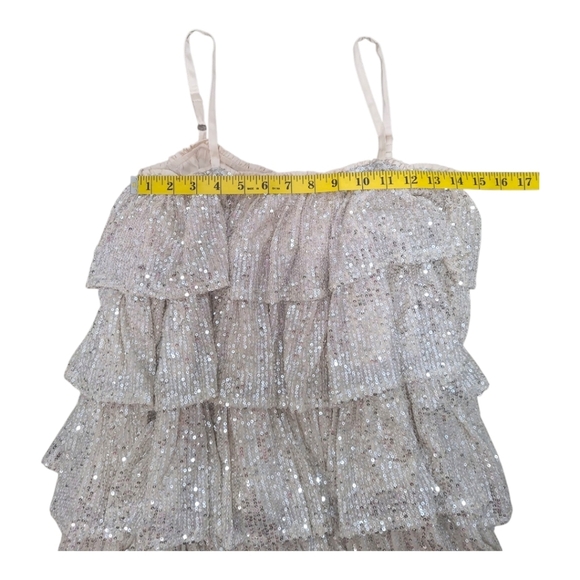 Vestique Sequin Tiered Party Dress Size Medium - Picture 6 of 13